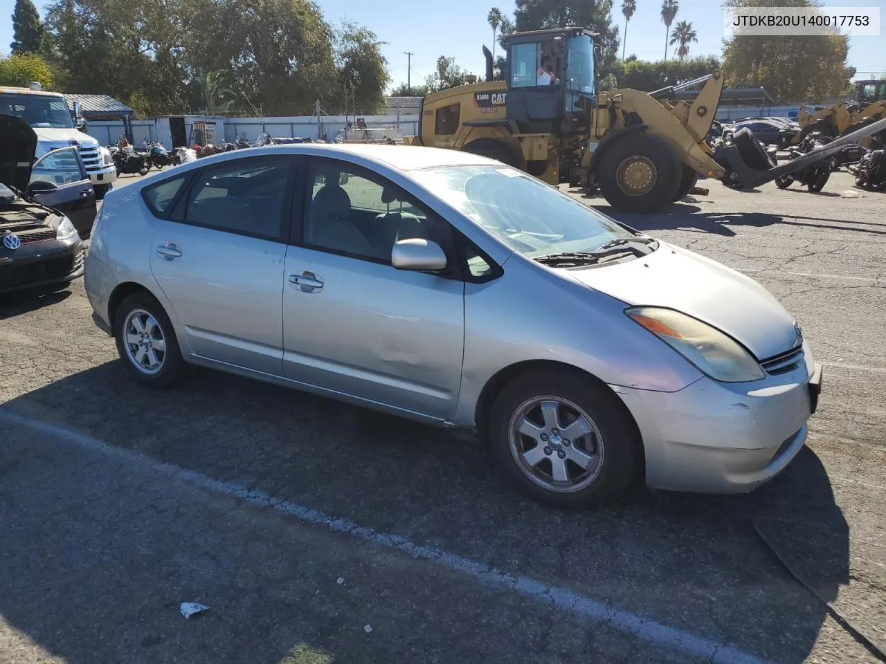 2004 Toyota Prius VIN: JTDKB20U140017753 Lot: 80330454