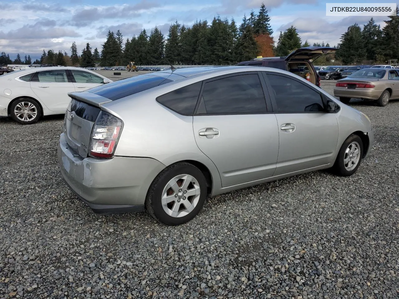 2004 Toyota Prius VIN: JTDKB22U840095556 Lot: 80667434