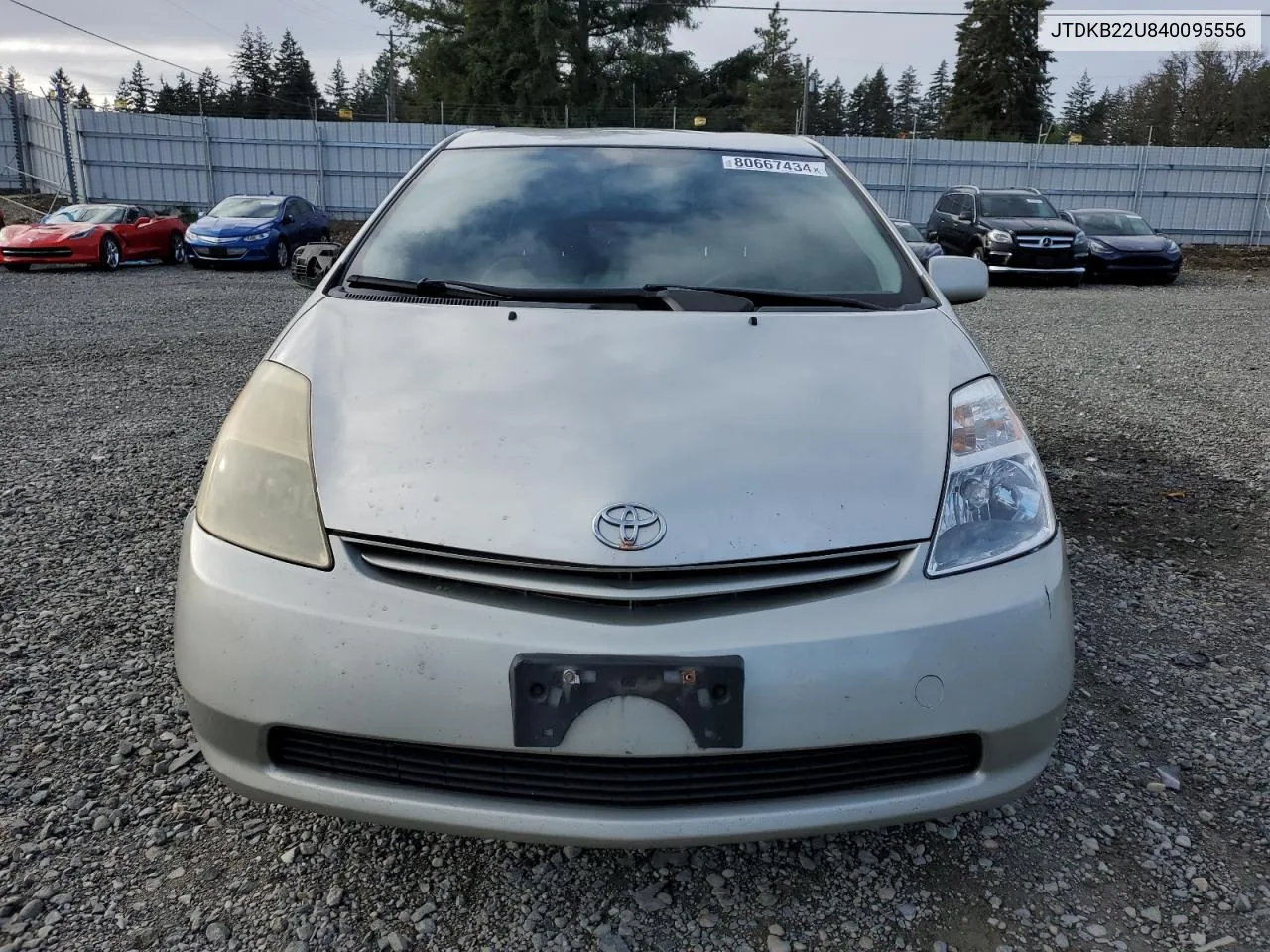 2004 Toyota Prius VIN: JTDKB22U840095556 Lot: 80667434