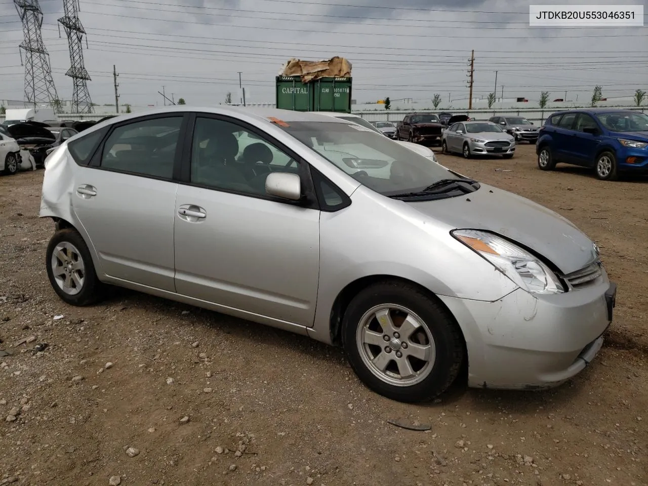 2005 Toyota Prius VIN: JTDKB20U553046351 Lot: 53110144