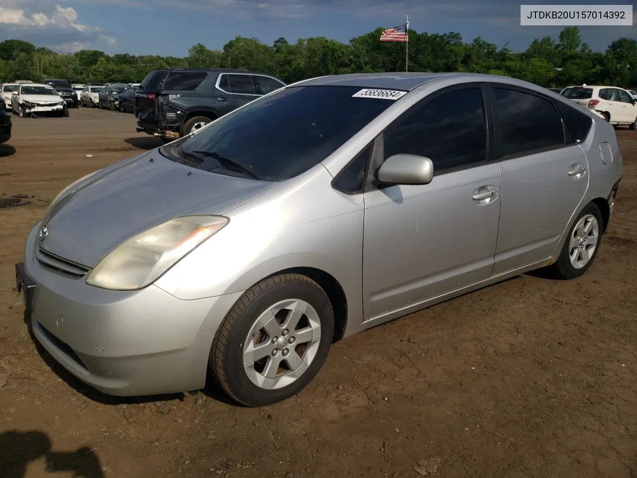 2005 Toyota Prius VIN: JTDKB20U157014392 Lot: 55836684