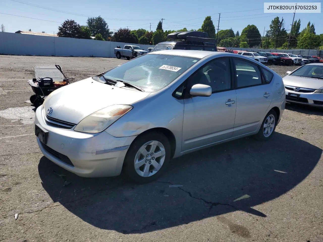 2005 Toyota Prius VIN: JTDKB20U157052253 Lot: 57878654