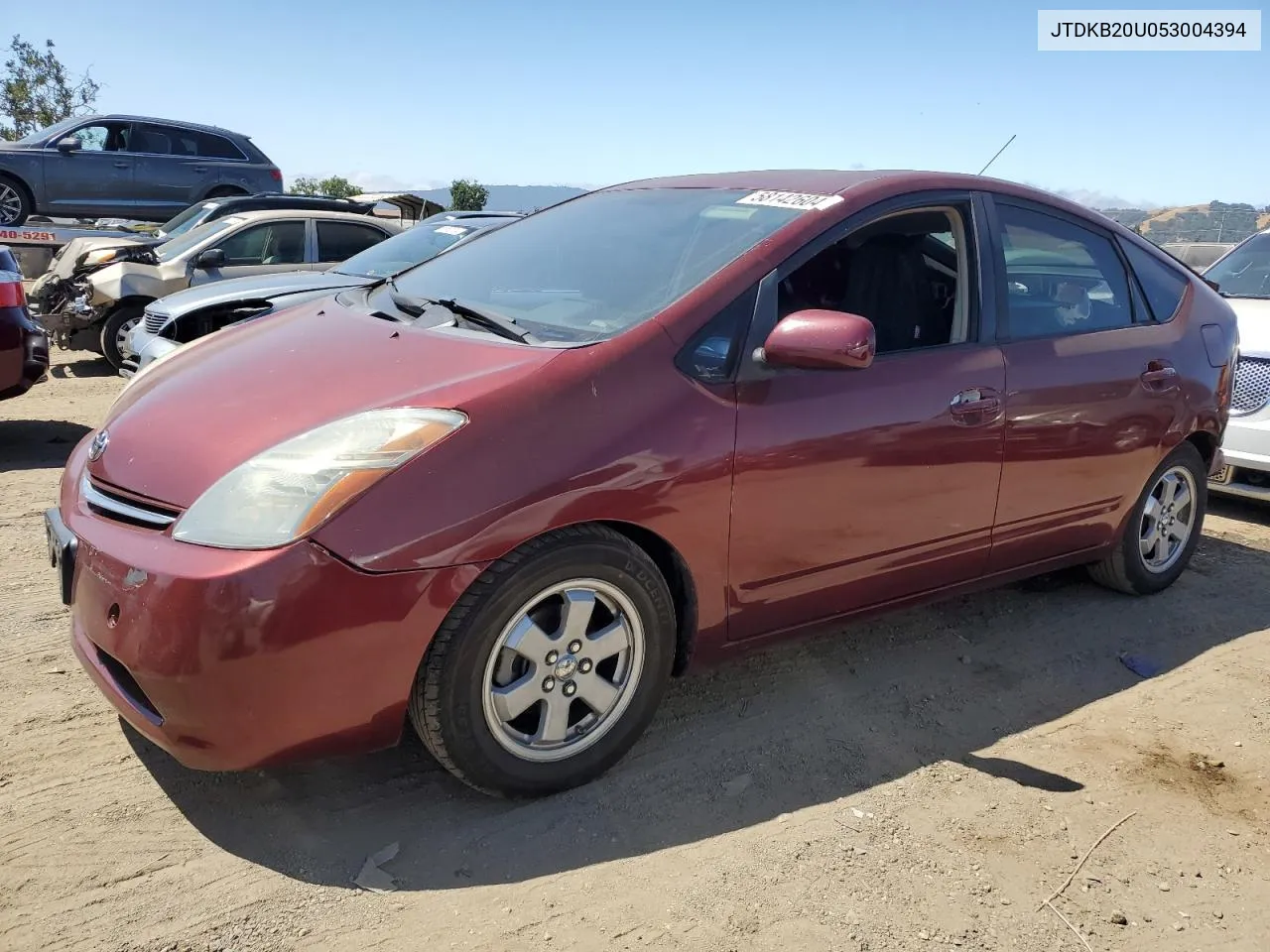 2005 Toyota Prius VIN: JTDKB20U053004394 Lot: 58142604