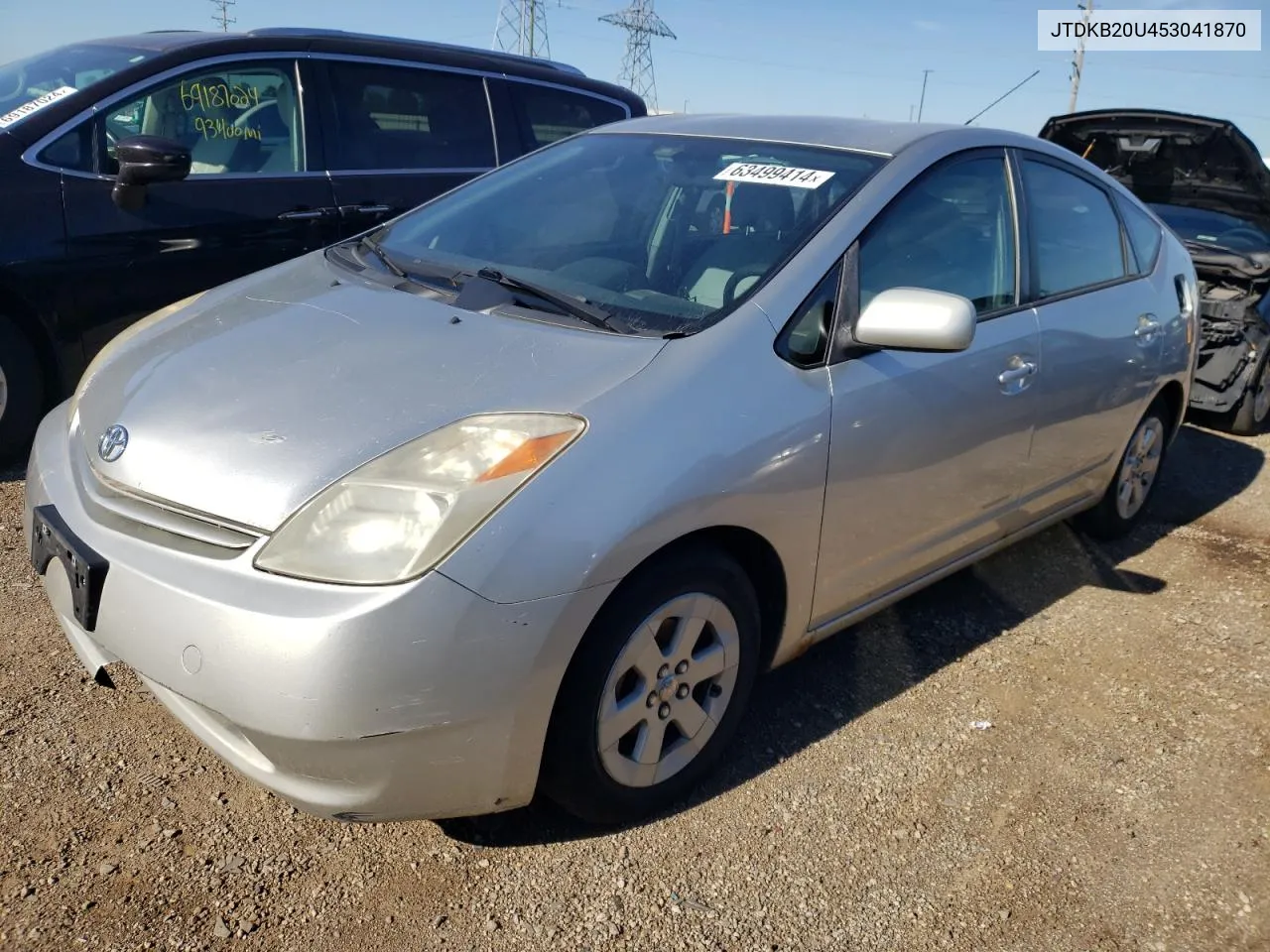 2005 Toyota Prius VIN: JTDKB20U453041870 Lot: 63499414