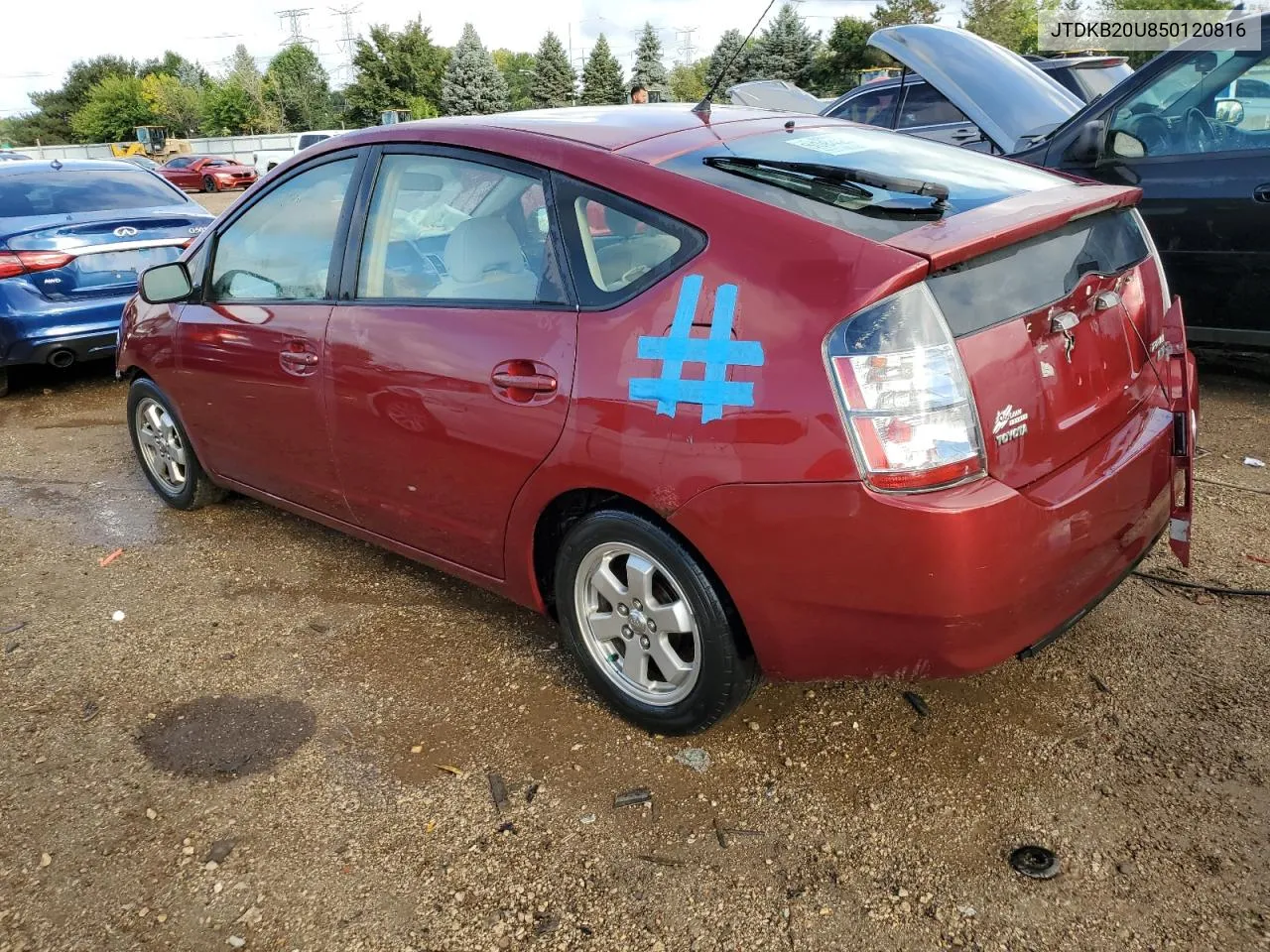 2005 Toyota Prius VIN: JTDKB20U850120816 Lot: 64753024