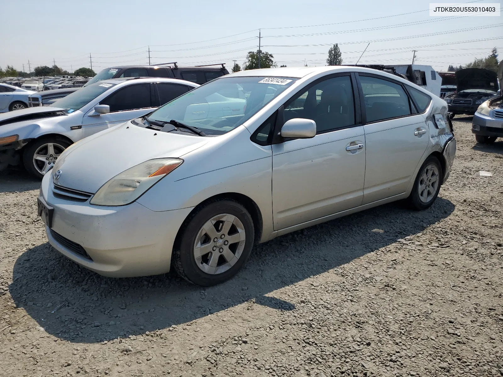 2005 Toyota Prius VIN: JTDKB20U553010403 Lot: 66341434