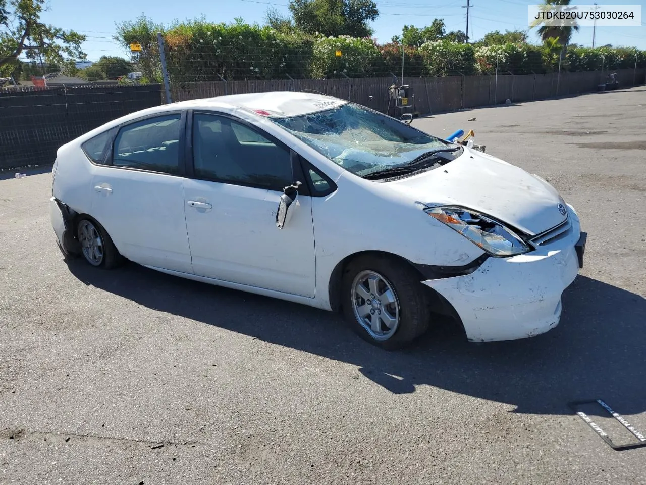 2005 Toyota Prius VIN: JTDKB20U753030264 Lot: 67153254