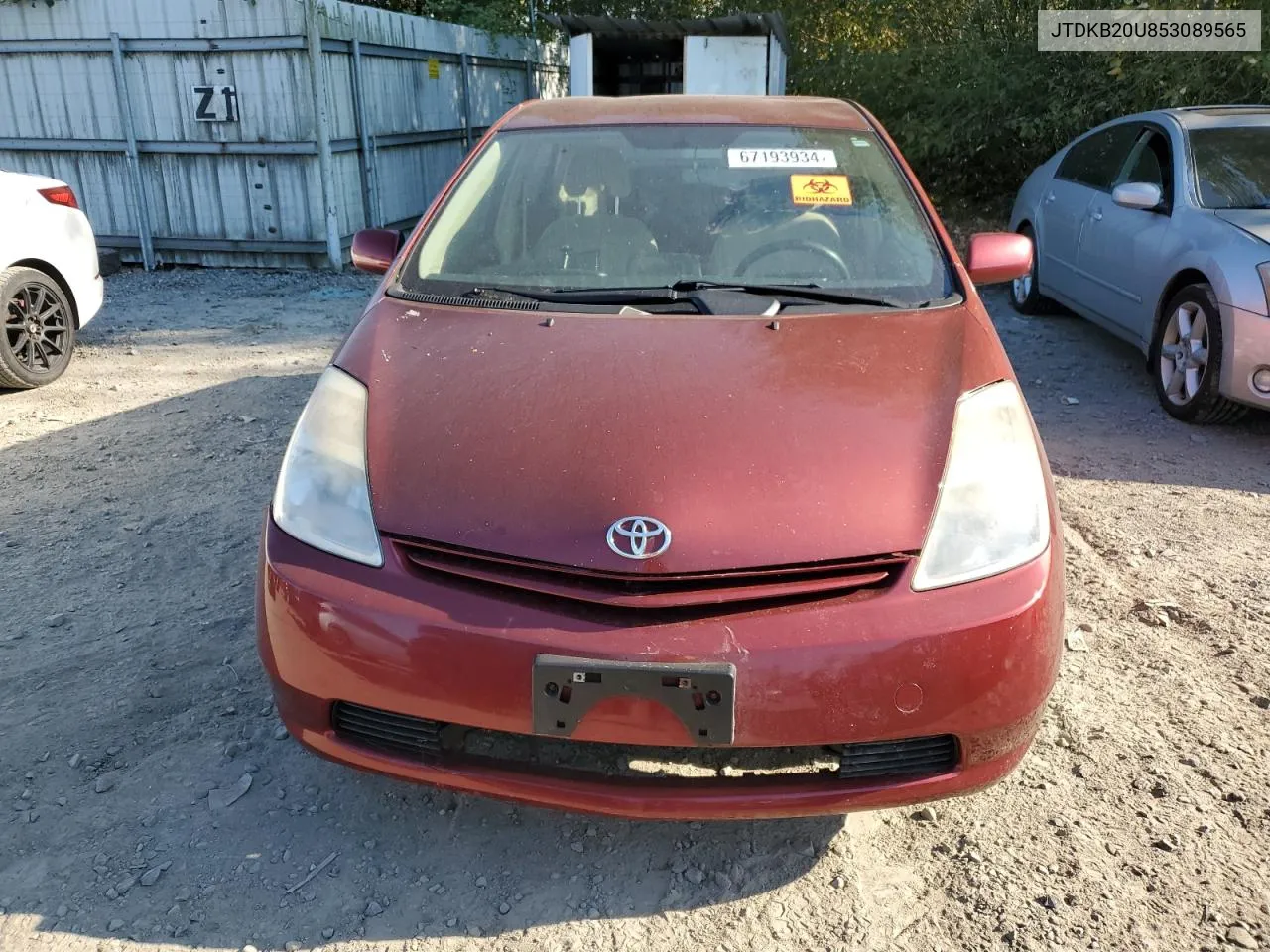 JTDKB20U853089565 2005 Toyota Prius