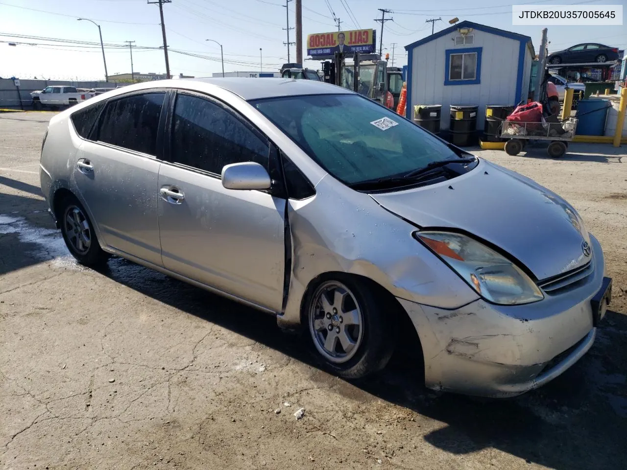 2005 Toyota Prius VIN: JTDKB20U357005645 Lot: 67607184