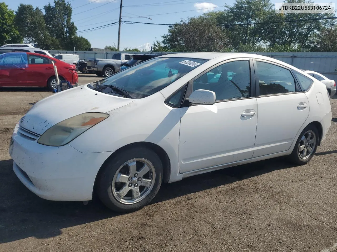 2005 Toyota Prius VIN: JTDKB22U553106724 Lot: 68236894