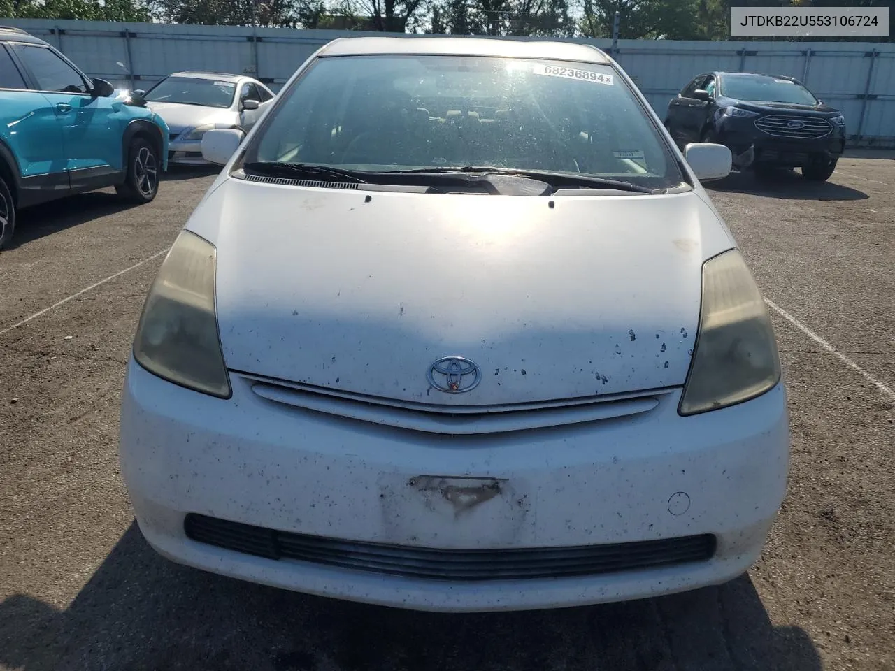 2005 Toyota Prius VIN: JTDKB22U553106724 Lot: 68236894