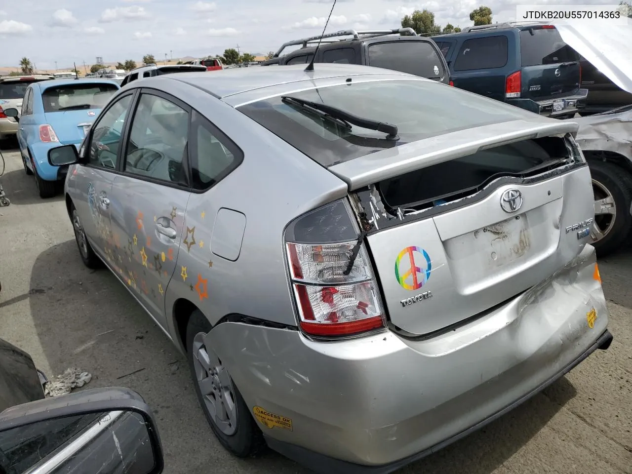 2005 Toyota Prius VIN: JTDKB20U557014363 Lot: 68580884