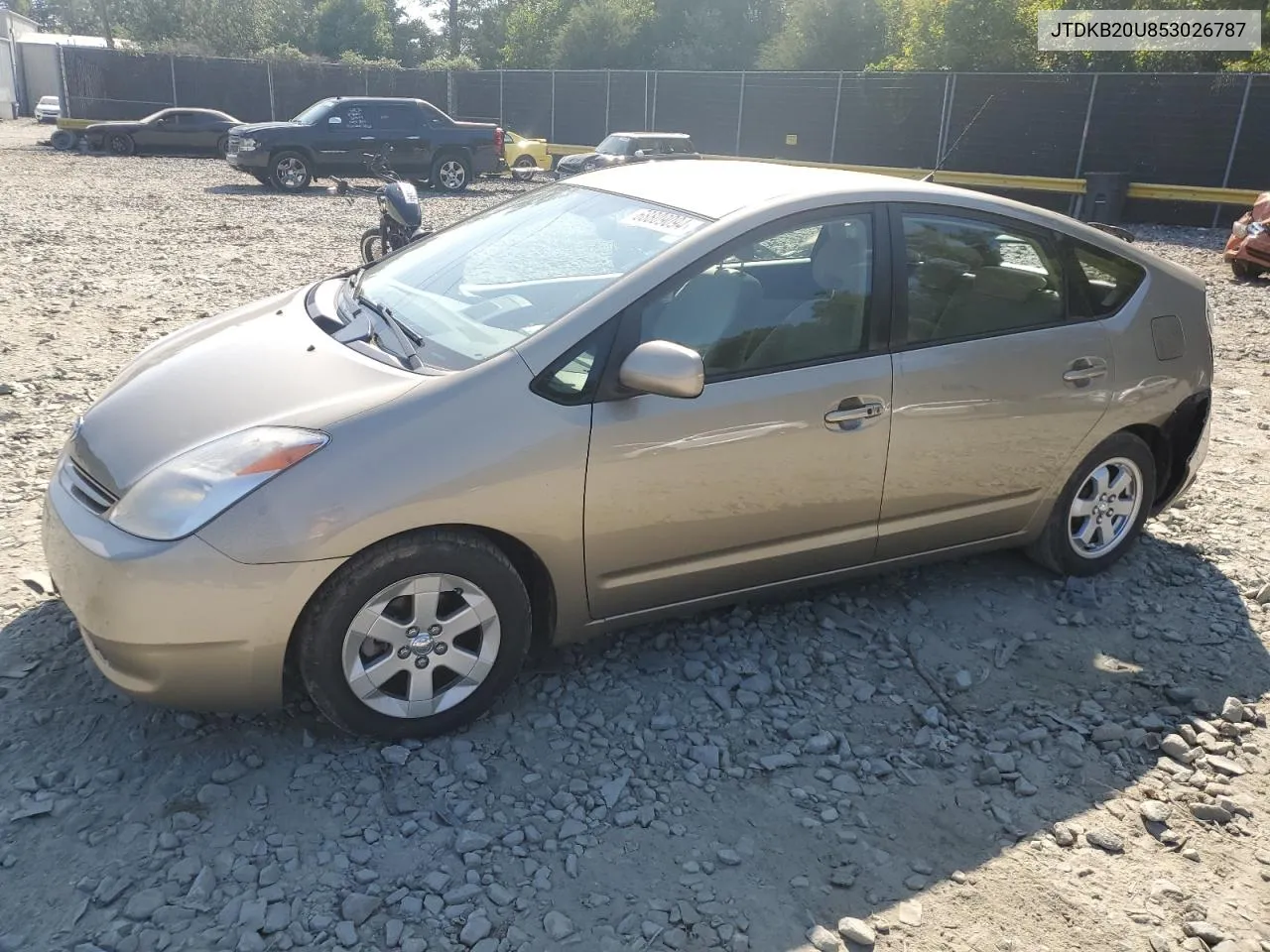 2005 Toyota Prius VIN: JTDKB20U853026787 Lot: 68809094