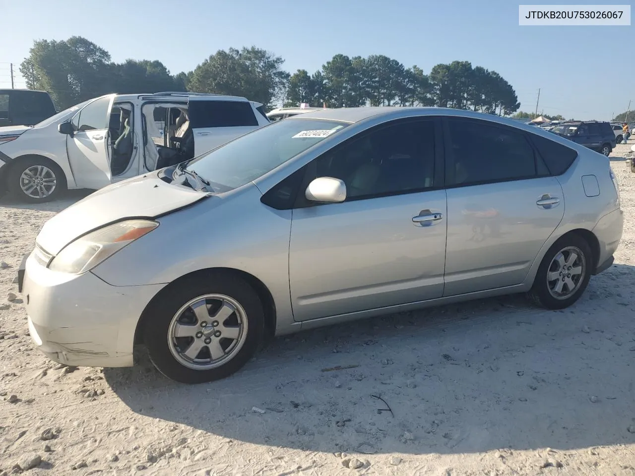 2005 Toyota Prius VIN: JTDKB20U753026067 Lot: 69224024