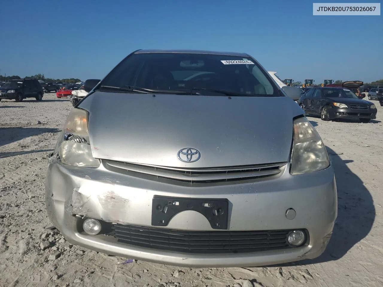 2005 Toyota Prius VIN: JTDKB20U753026067 Lot: 69224024