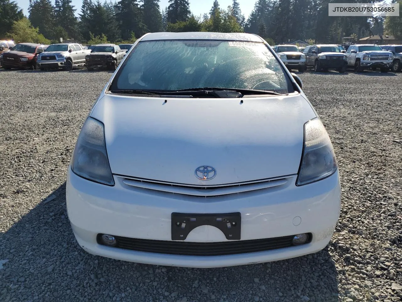 2005 Toyota Prius VIN: JTDKB20U753056685 Lot: 69828094