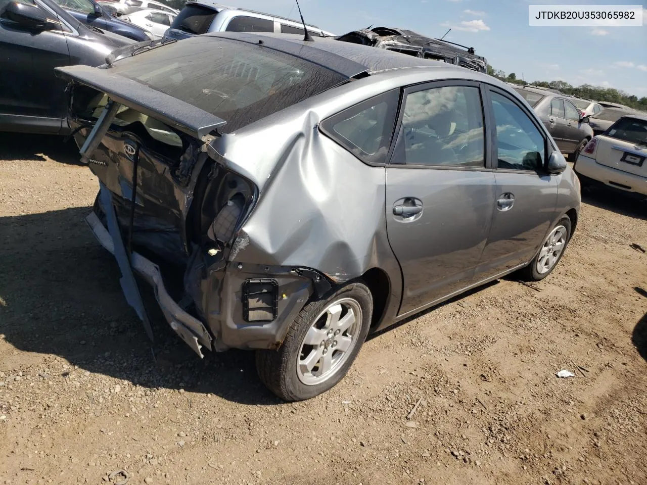 2005 Toyota Prius VIN: JTDKB20U353065982 Lot: 69873284