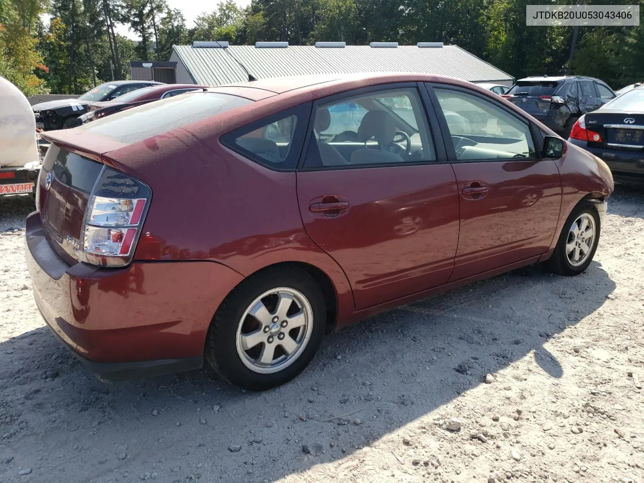 2005 Toyota Prius VIN: JTDKB20U053043406 Lot: 70664484