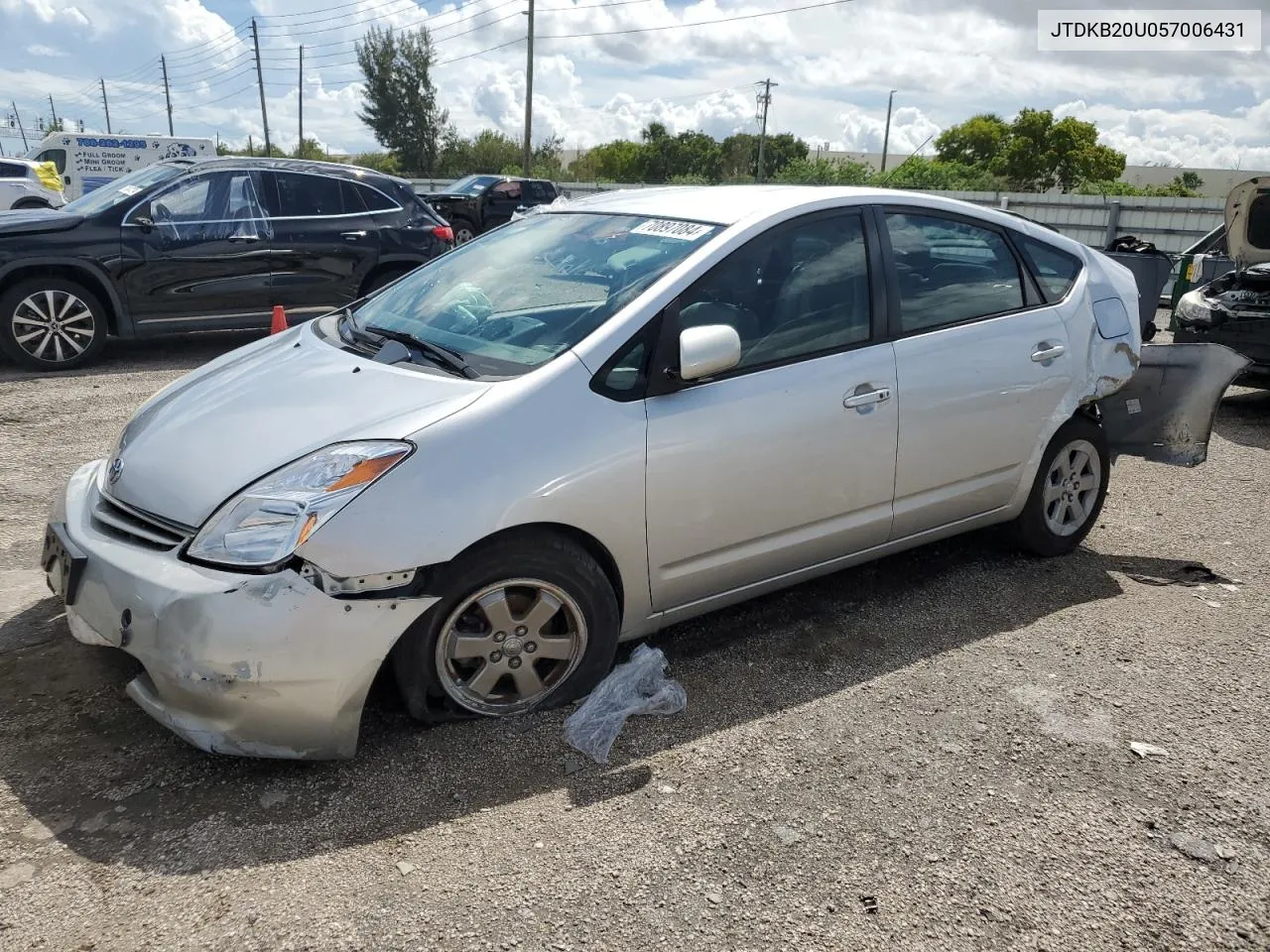 2005 Toyota Prius VIN: JTDKB20U057006431 Lot: 70897084