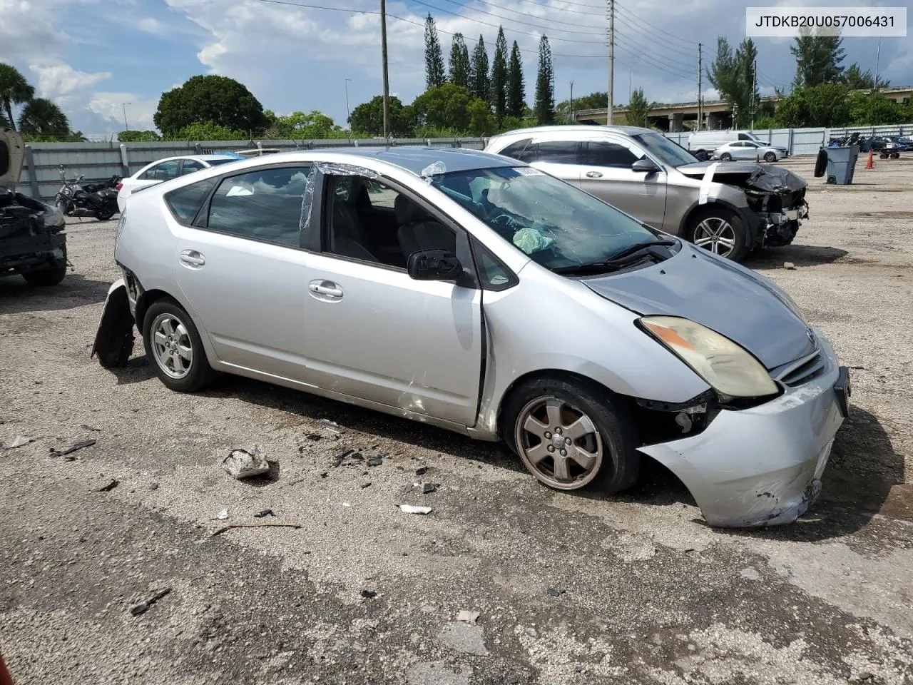 2005 Toyota Prius VIN: JTDKB20U057006431 Lot: 70897084