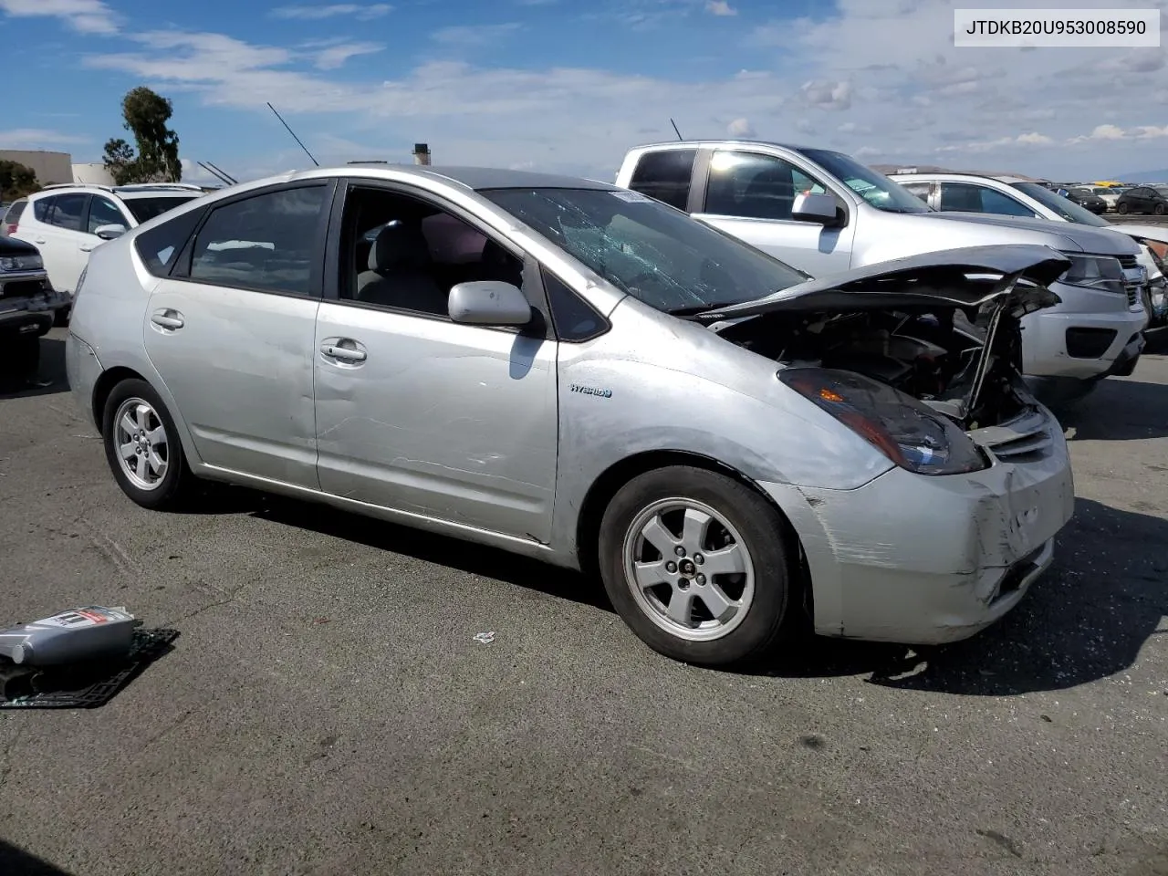 2005 Toyota Prius VIN: JTDKB20U953008590 Lot: 71000584