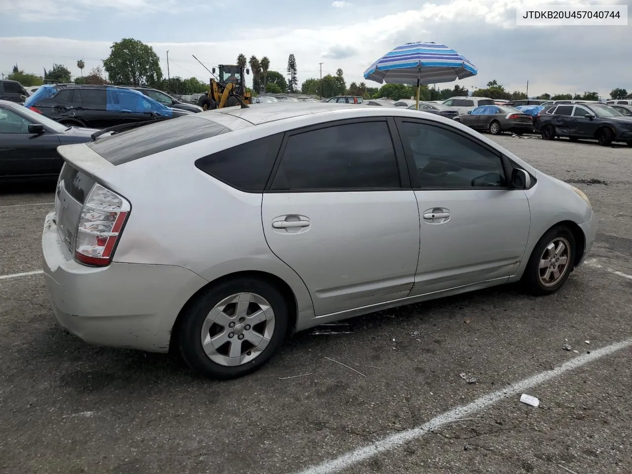 2005 Toyota Prius VIN: JTDKB20U457040744 Lot: 71259354