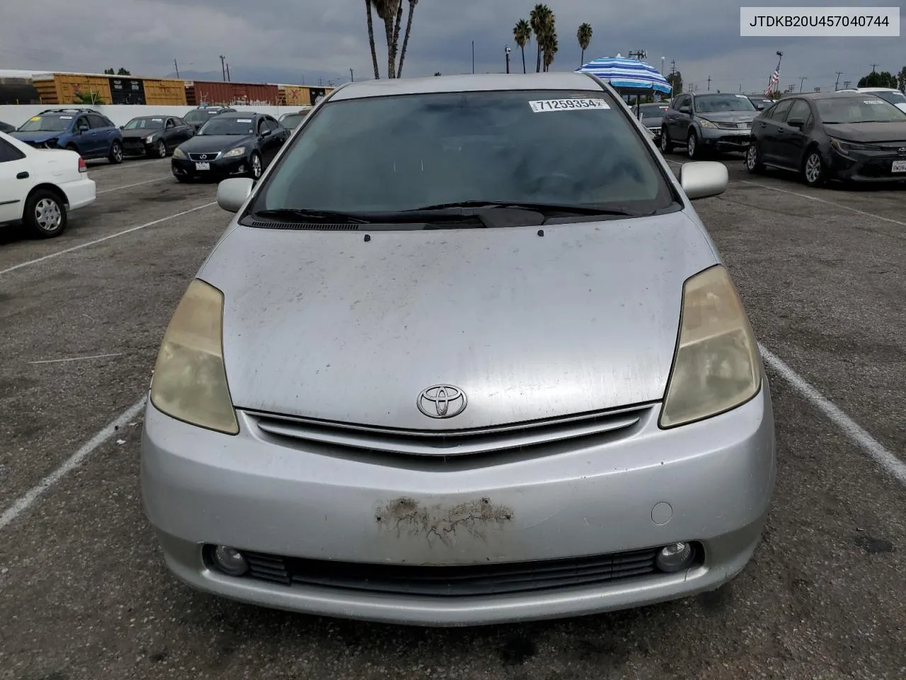 2005 Toyota Prius VIN: JTDKB20U457040744 Lot: 71259354