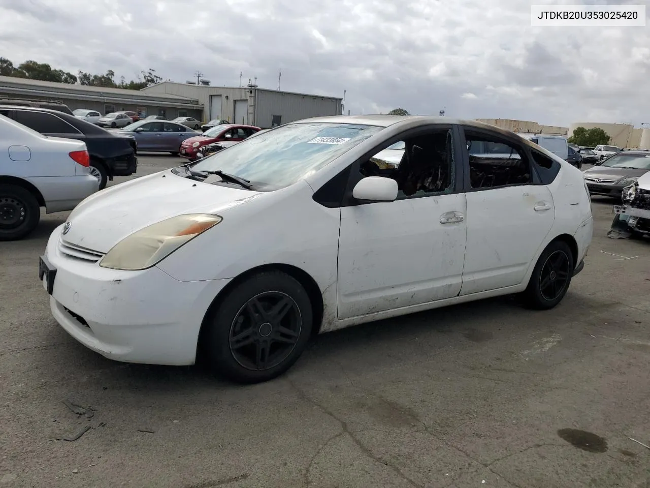 2005 Toyota Prius VIN: JTDKB20U353025420 Lot: 71433854