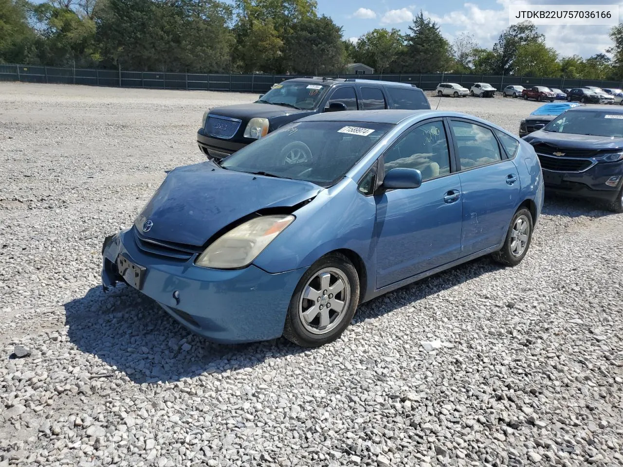 2005 Toyota Prius VIN: JTDKB22U757036166 Lot: 71589974