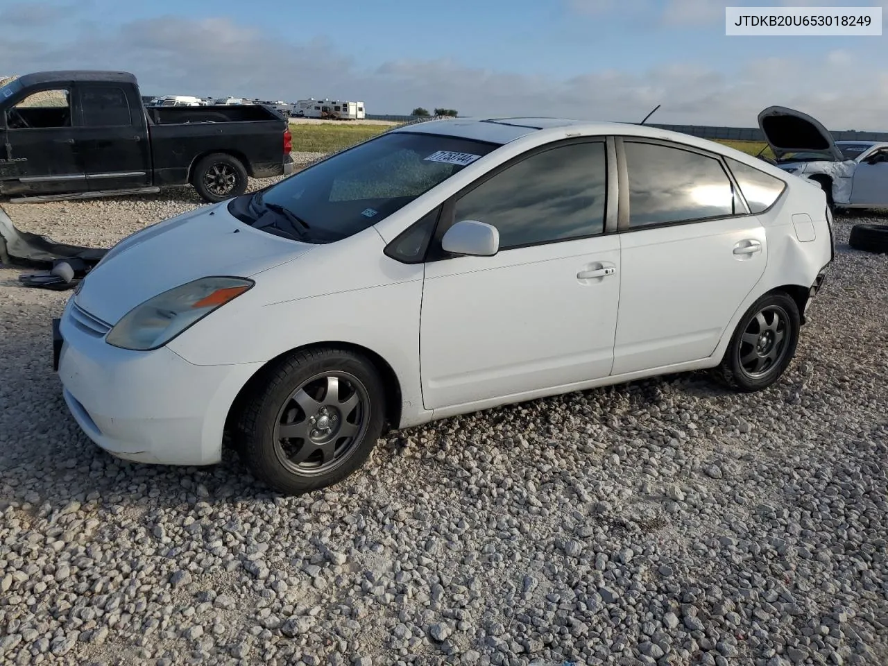 2005 Toyota Prius VIN: JTDKB20U653018249 Lot: 71753744