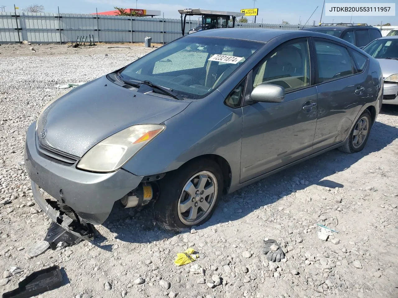 2005 Toyota Prius VIN: JTDKB20U553111957 Lot: 72321874