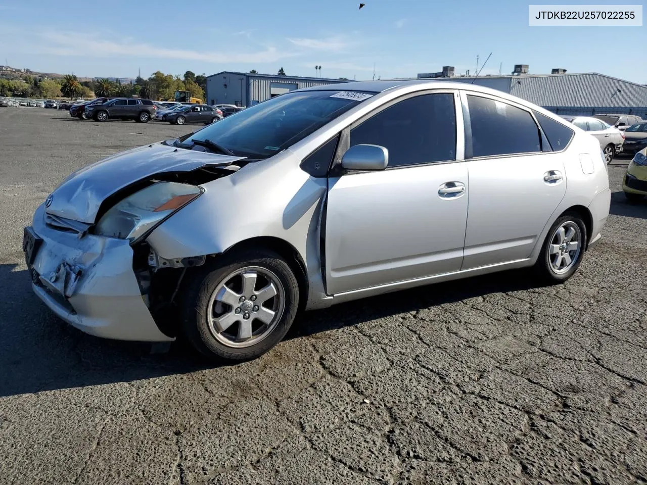 2005 Toyota Prius VIN: JTDKB22U257022255 Lot: 72548934