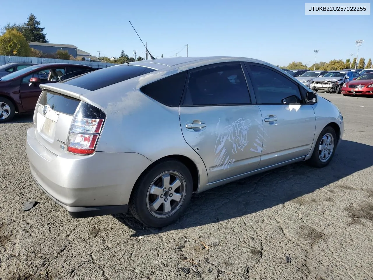 2005 Toyota Prius VIN: JTDKB22U257022255 Lot: 72548934