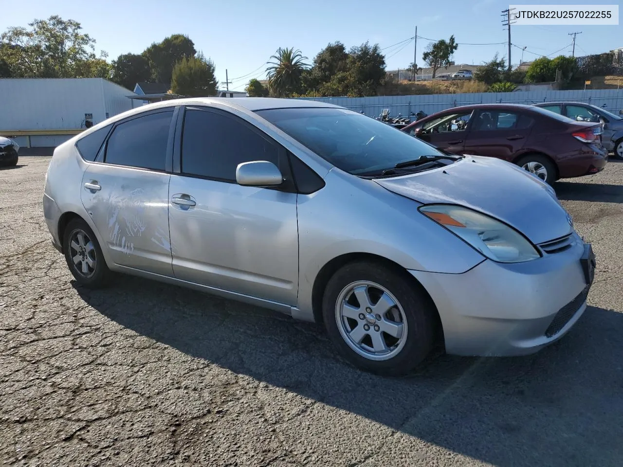 2005 Toyota Prius VIN: JTDKB22U257022255 Lot: 72548934