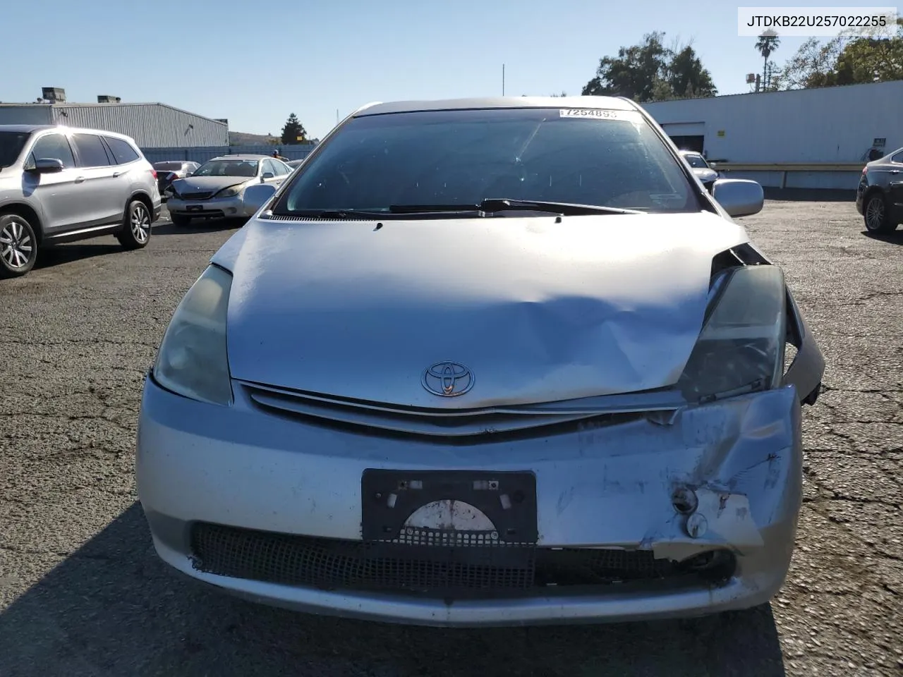 2005 Toyota Prius VIN: JTDKB22U257022255 Lot: 72548934