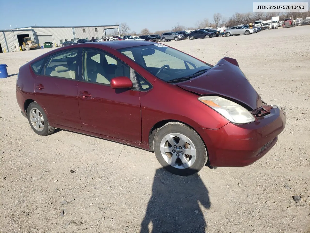 2005 Toyota Prius VIN: JTDKB22U757010490 Lot: 73309854