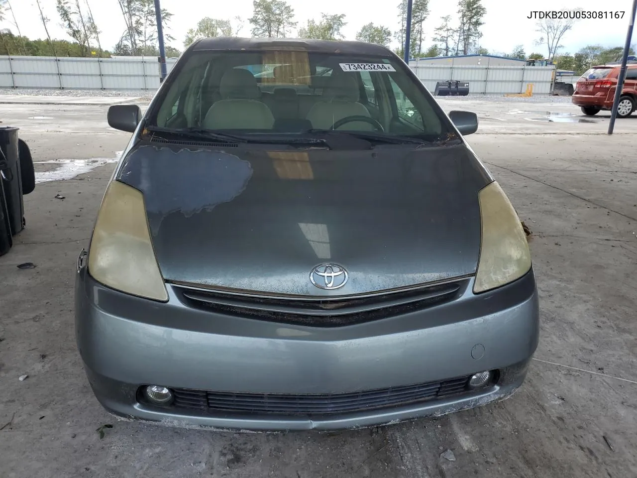 2005 Toyota Prius VIN: JTDKB20U053081167 Lot: 73423244