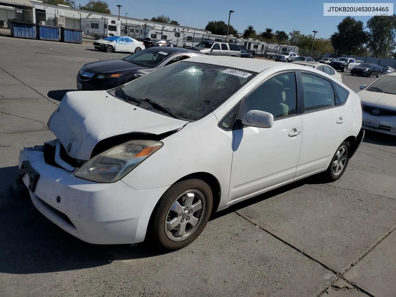 2005 Toyota Prius VIN: JTDKB20U453034465 Lot: 73857774