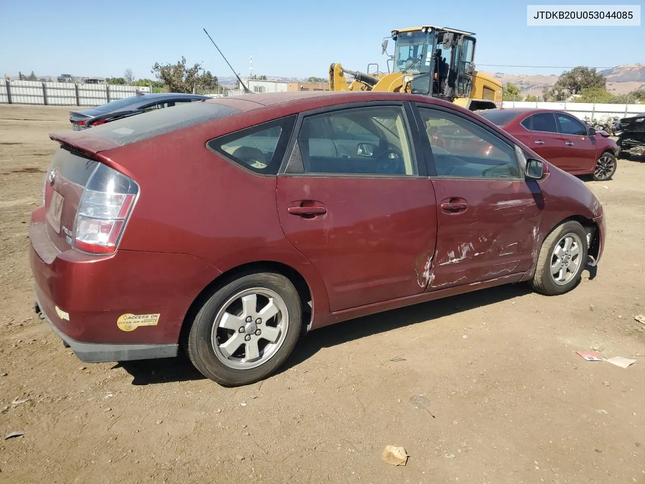 2005 Toyota Prius VIN: JTDKB20U053044085 Lot: 74314344