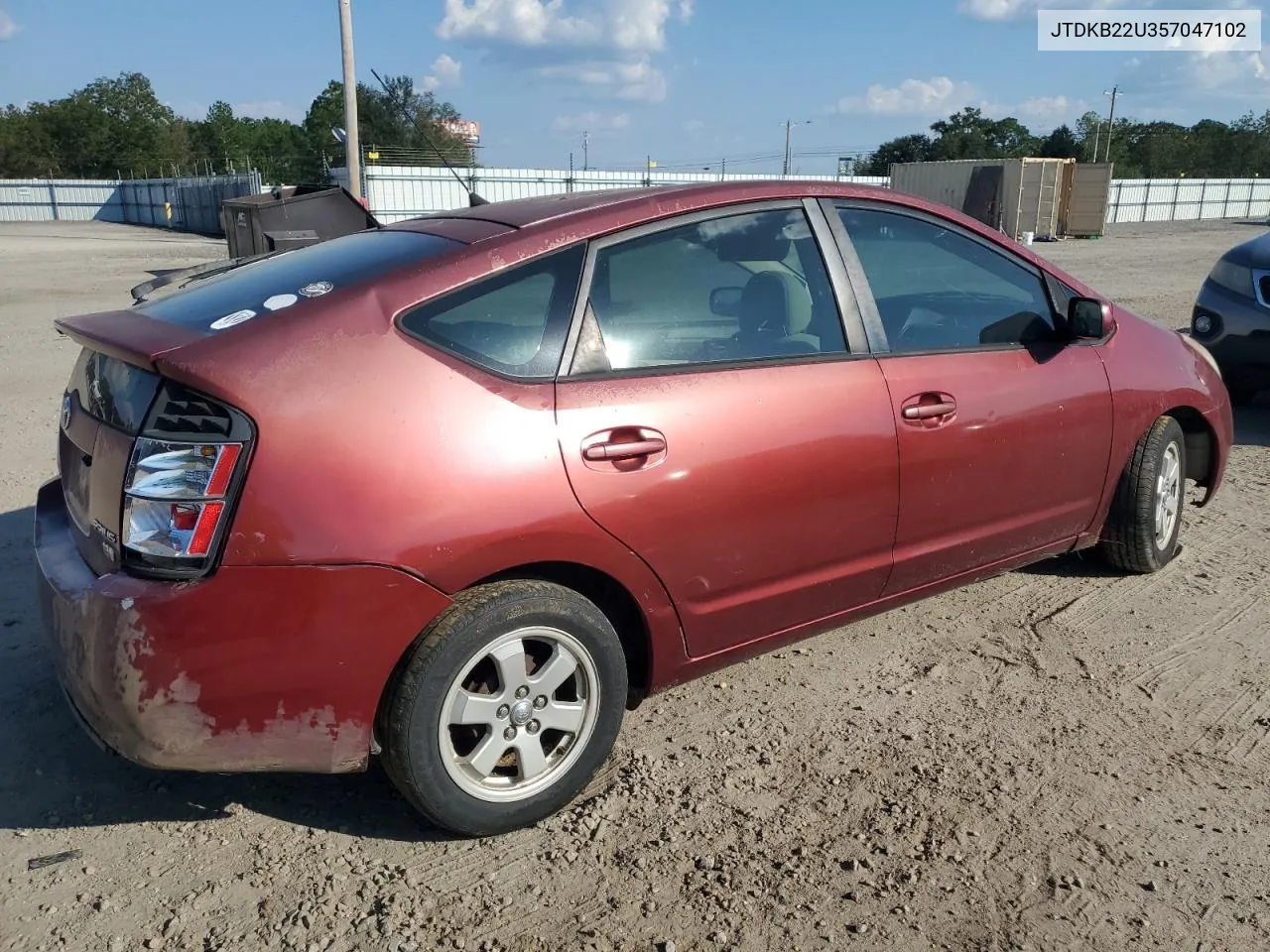 2005 Toyota Prius VIN: JTDKB22U357047102 Lot: 74459404