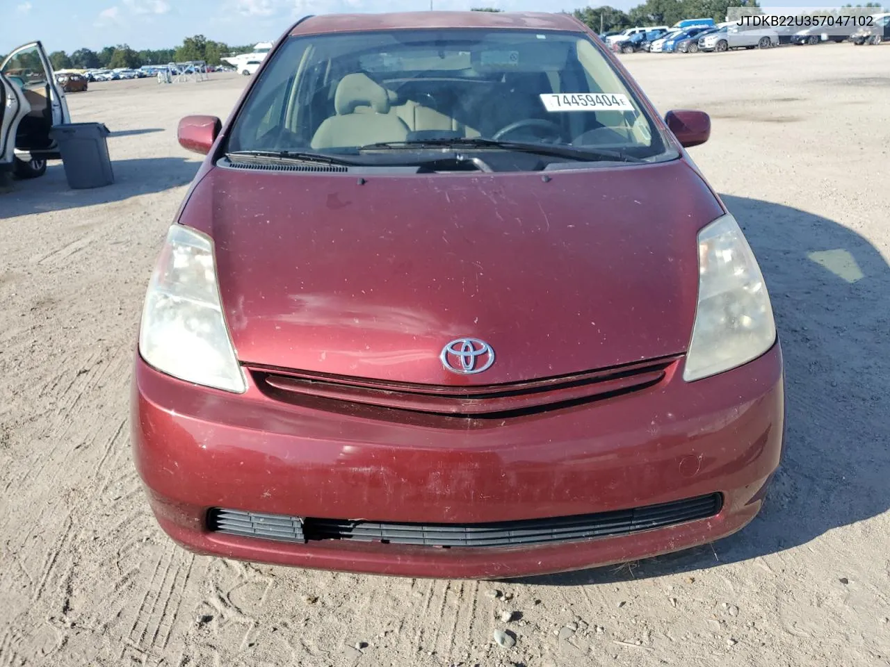 2005 Toyota Prius VIN: JTDKB22U357047102 Lot: 74459404