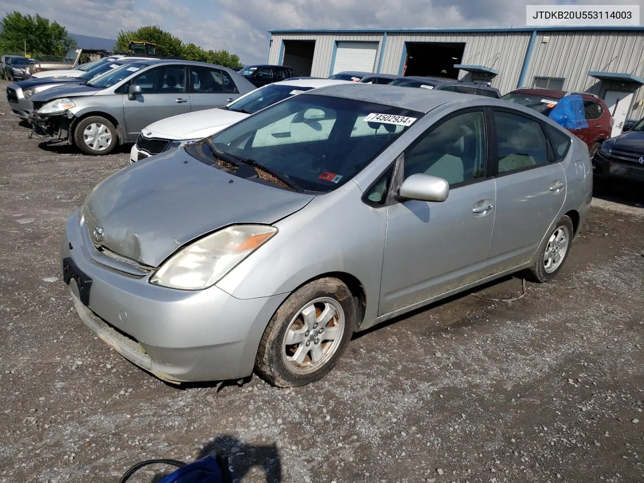 2005 Toyota Prius VIN: JTDKB20U553114003 Lot: 74502934