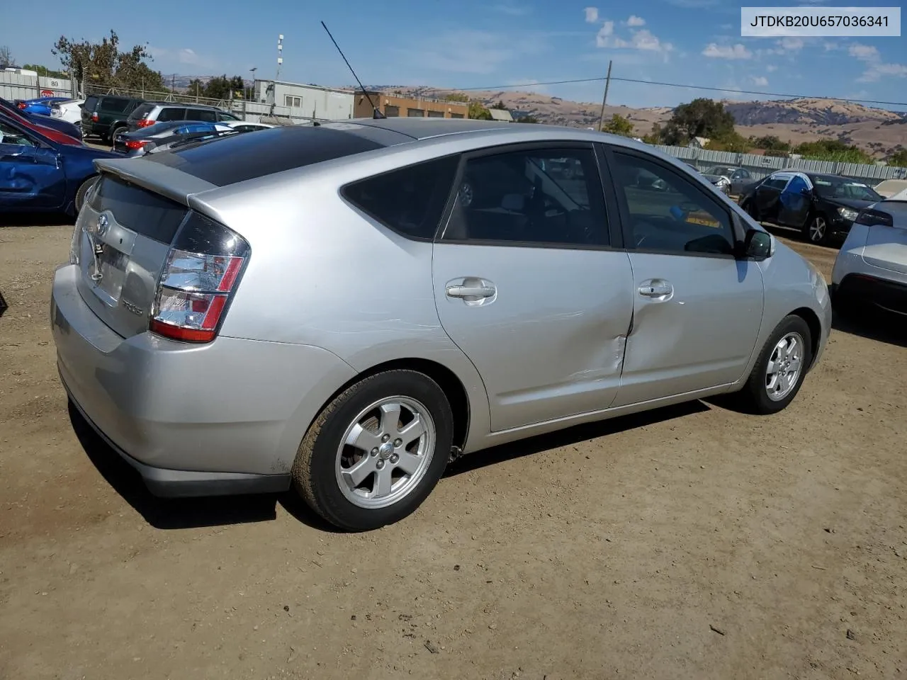 2005 Toyota Prius VIN: JTDKB20U657036341 Lot: 74610484