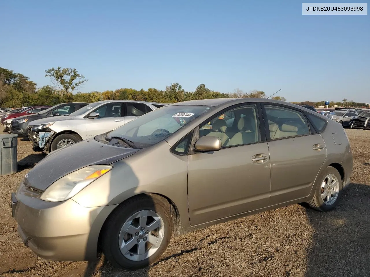 2005 Toyota Prius VIN: JTDKB20U453093998 Lot: 74834244