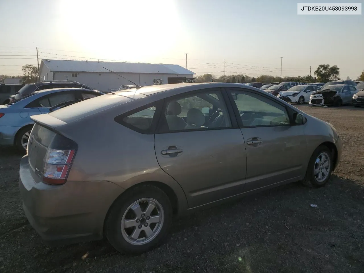 2005 Toyota Prius VIN: JTDKB20U453093998 Lot: 74834244