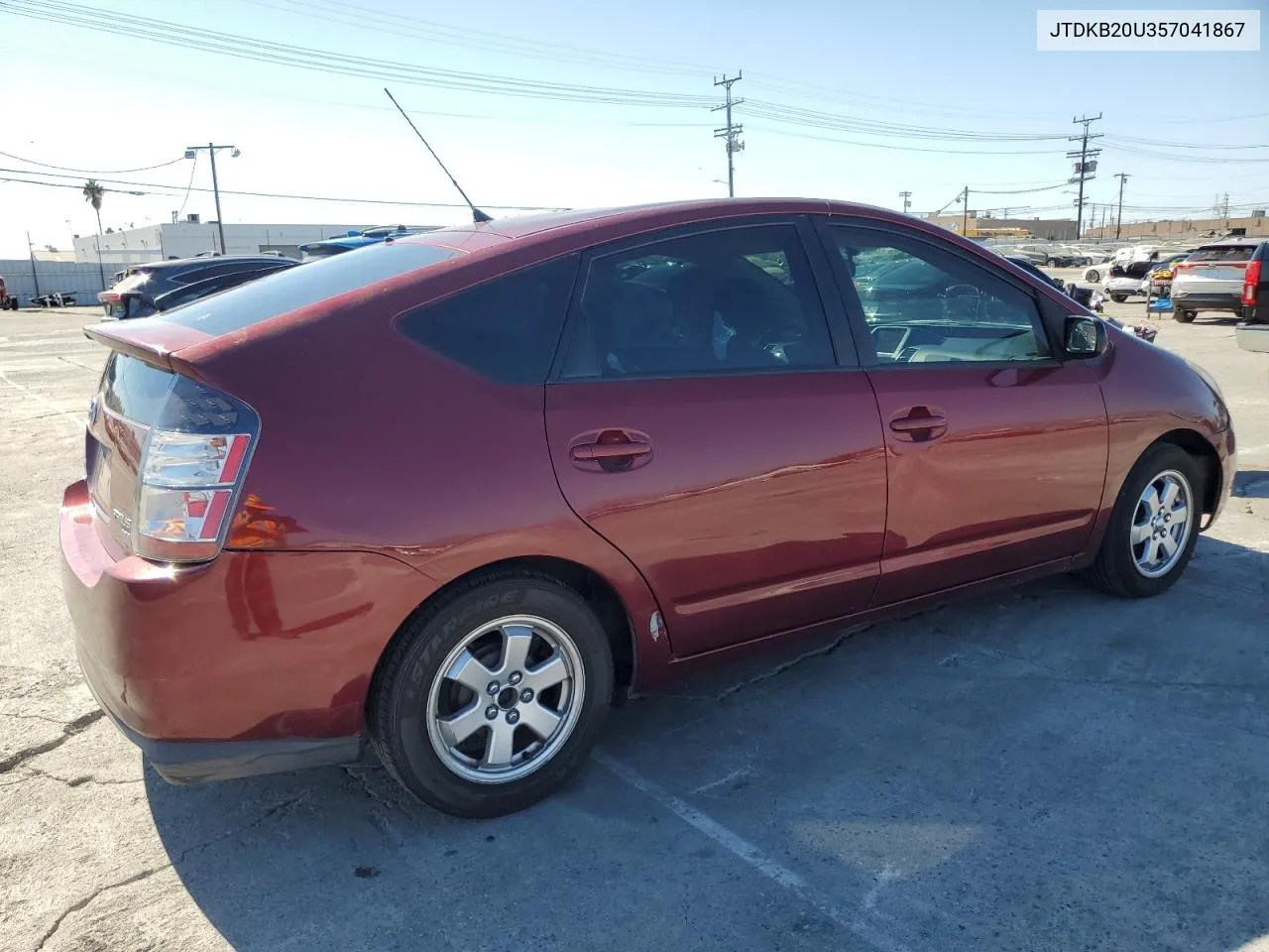 2005 Toyota Prius VIN: JTDKB20U357041867 Lot: 75140564