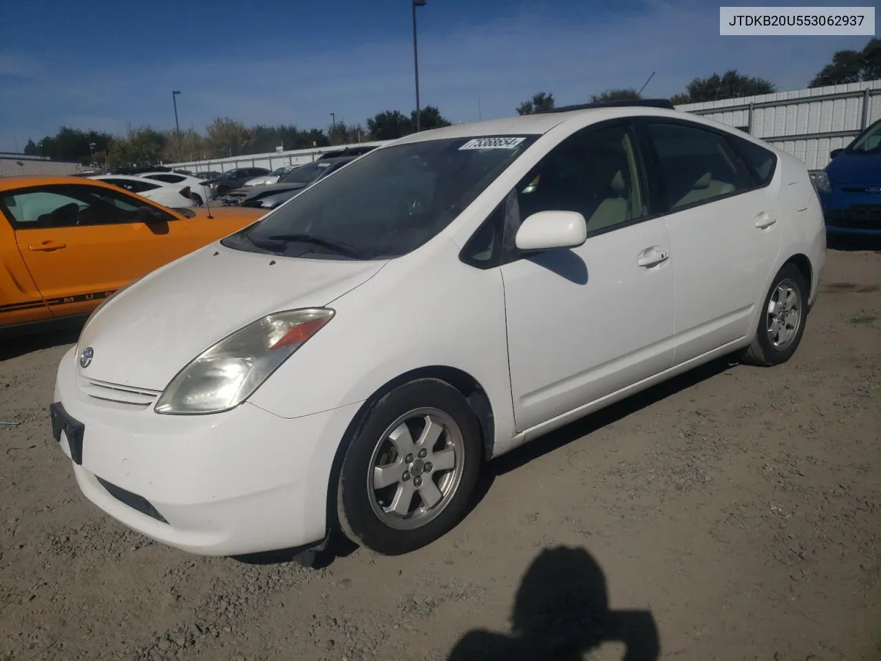 2005 Toyota Prius VIN: JTDKB20U553062937 Lot: 75368654