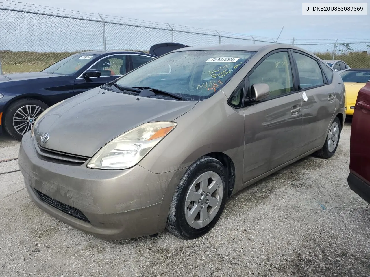 2005 Toyota Prius VIN: JTDKB20U853089369 Lot: 75407894