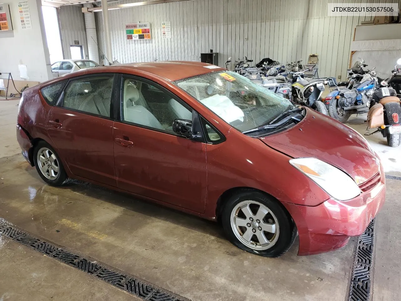 2005 Toyota Prius VIN: JTDKB22U153057506 Lot: 75614384