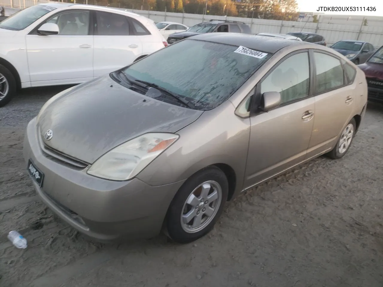 2005 Toyota Prius VIN: JTDKB20UX53111436 Lot: 75626084